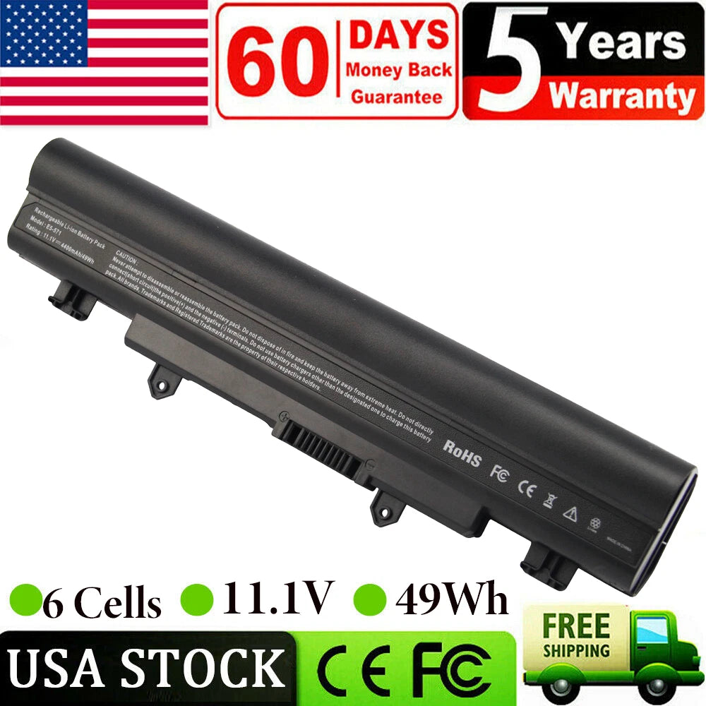 AL14A32 Spare Battery for Acer Aspire V3-472 V3-572 V5-572 E14 E15 Touch 4400mAh