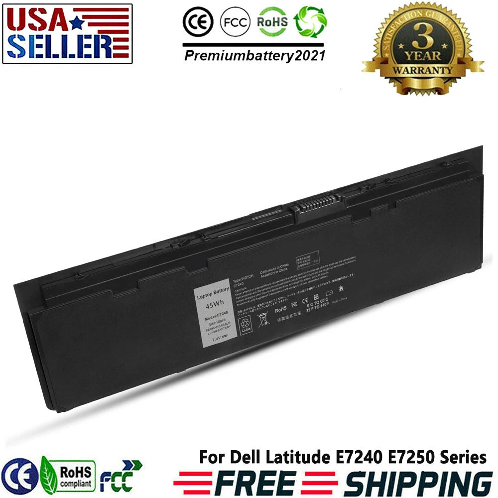 Battery for Dell Latitude E7240 E7250 VFV59 F3G33 KKHY1 451-BBFW 451-BBFX WD52H