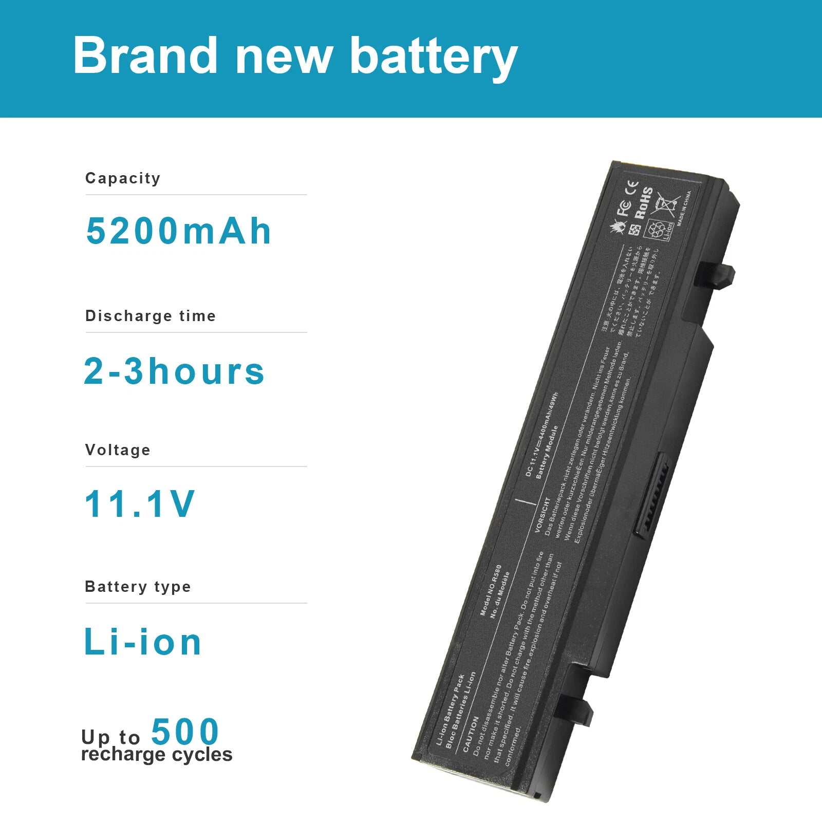 Battery for Samsung NP-Q318E Q322 Q320 Q318 Q430 RV511 NP-RV511 NT-RV511 NP-R463