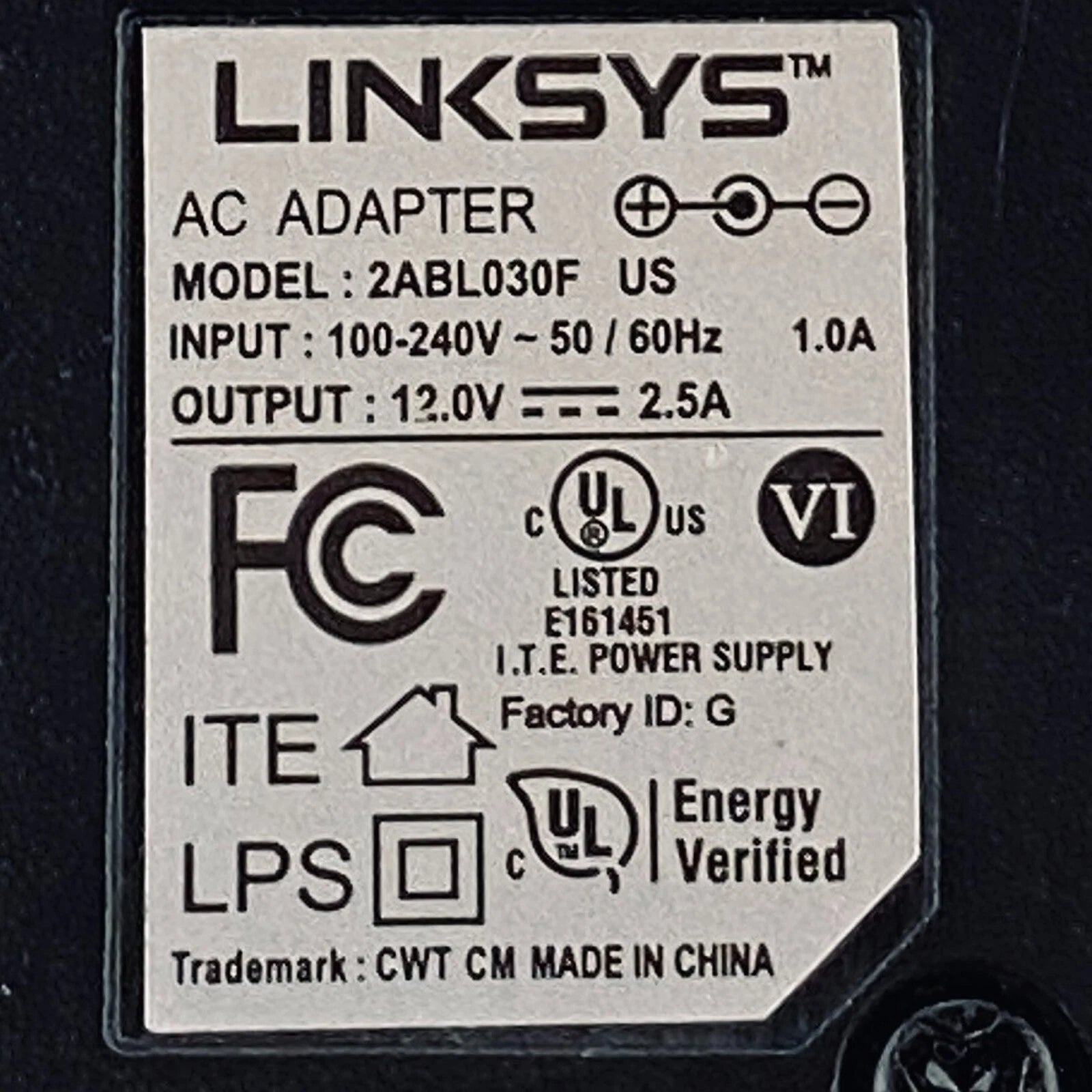 NEW Genuine Linksys AC Power Adapter for NETGEAR CM1150V CM1000 Nighthawk Modem