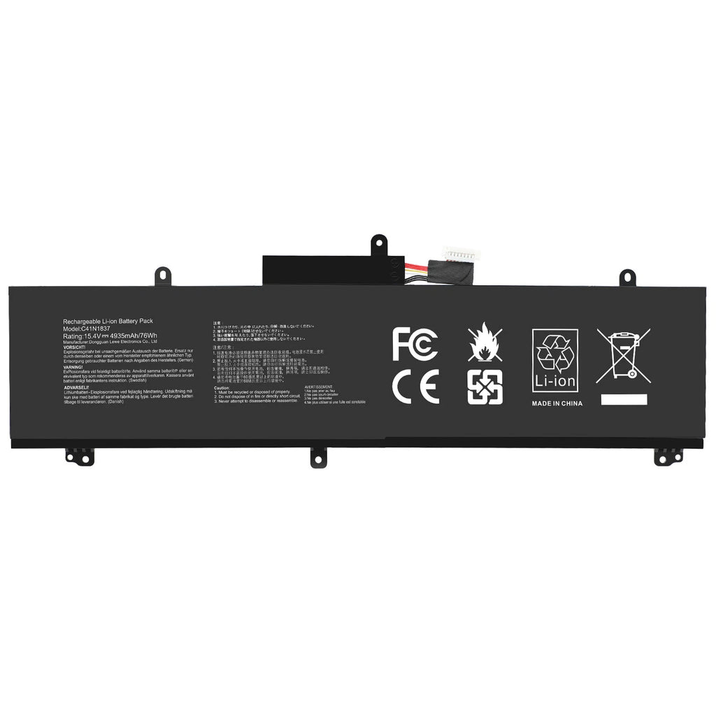 For ASUS ROG Zephyrus S15 GX502LXS-XS79 ROG Zephyrus M15 GU502L C41N1837 Battery