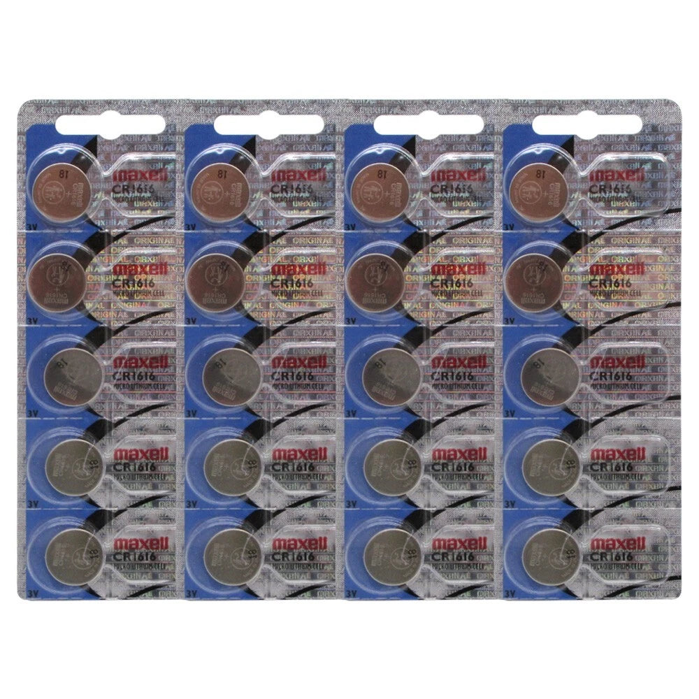 20 Maxell CR1616 1616 Lithium Coin Cell Batteries