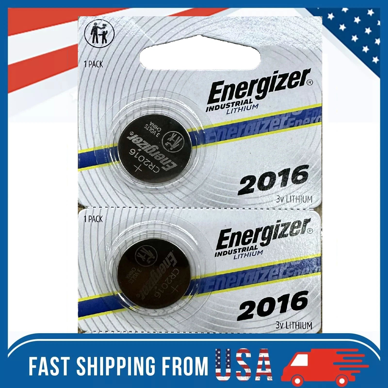 2 NEW ENERGIZER CR2016 CR 2016 BL DL2016 ECR 2016 3v LITHIUM Batteries Exp 2033