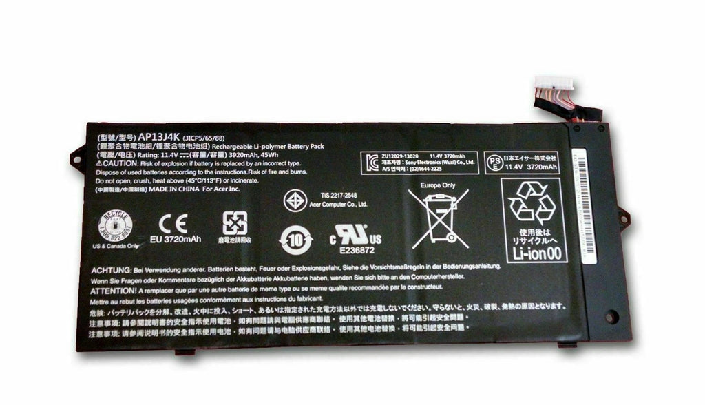 AP13J3K Battery for Acer Chromebook 11.6"Inch 11 C740 C720 C720P Laptop AP13J4K