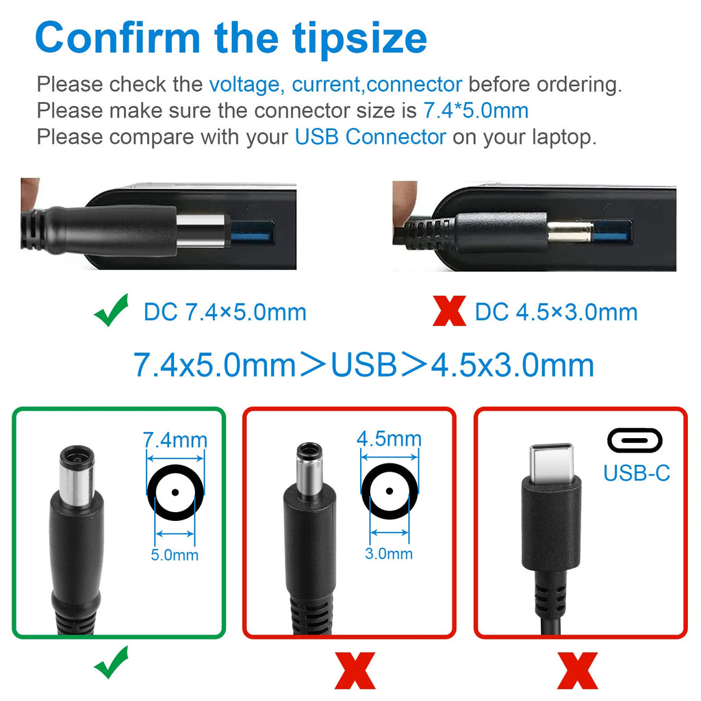 For Dell Inspiron 17R N7110 N5110 AC Adapter Charger Laptop 90W 19.5V 4.62A US
