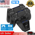 For PS4 PlayStation 4 Controller Dual Fast Charger Dock Station Charging Stand
