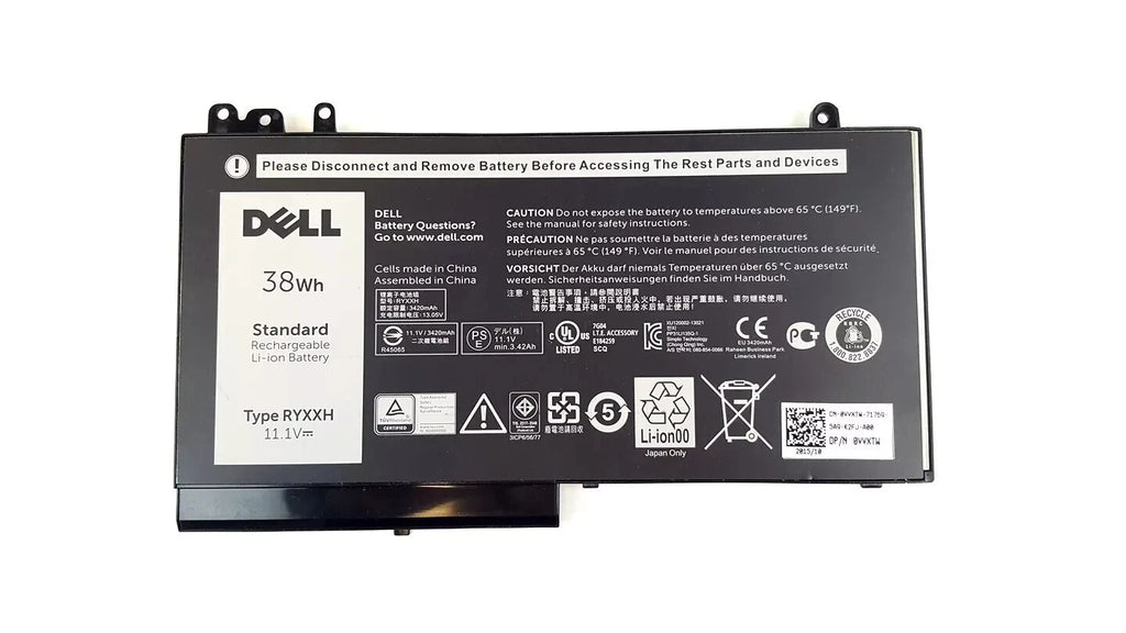 Genuine RYXXH Battery For Dell Latitude E5250 E5450 E5550 3150 3160 VVXTW