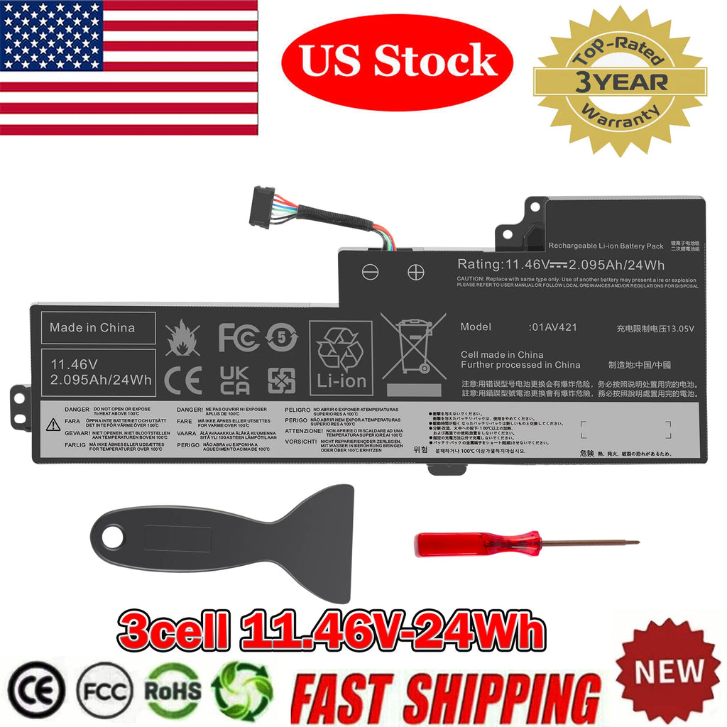 01AV421 Battery for Lenovo T470 T480 internal Battery 01AV489 01AV419 01AV420