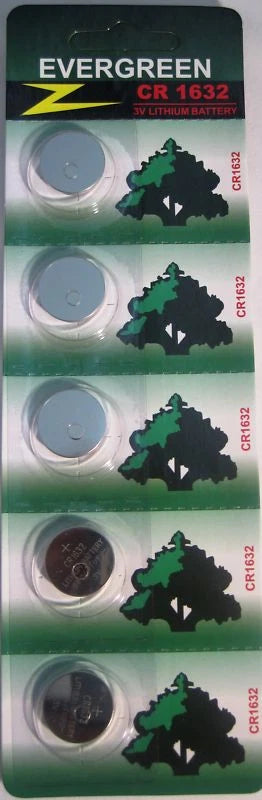 10 NEW EVERGREEN CR 1632 CR1632 3v lithium battery
