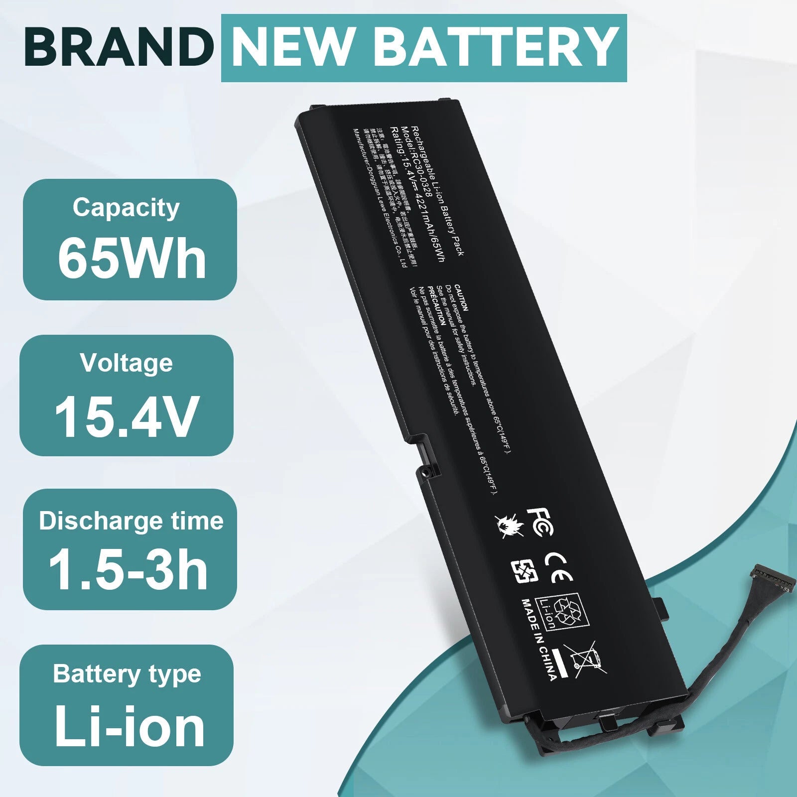 ?RC30-0328 BATTERY FOR RAZER BLADE 15 BASE 2020 2021 RZ09-0328 RZ09-0369 65WH