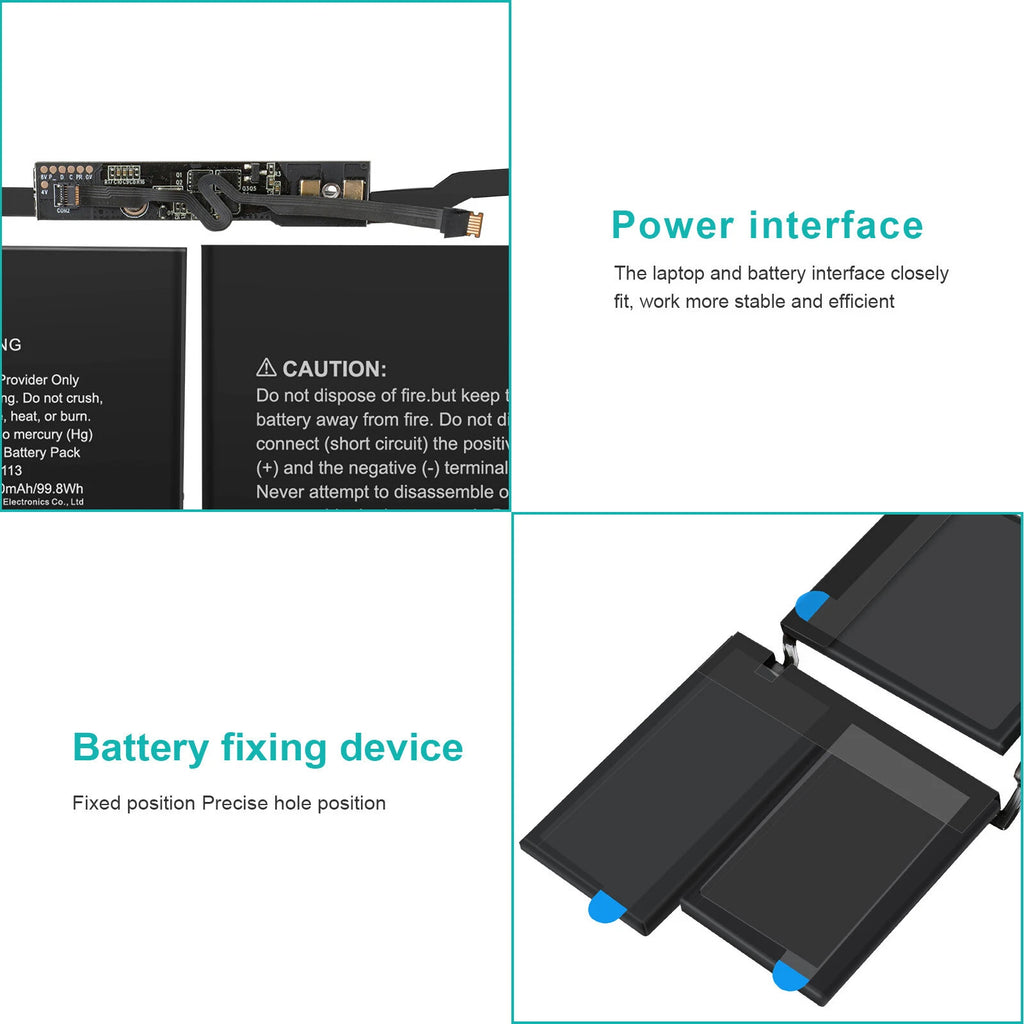 A2113 Battery for Apple MacBook Pro Retina 16" A2141 2019 Year MVVL2LL/A 98.8Wh