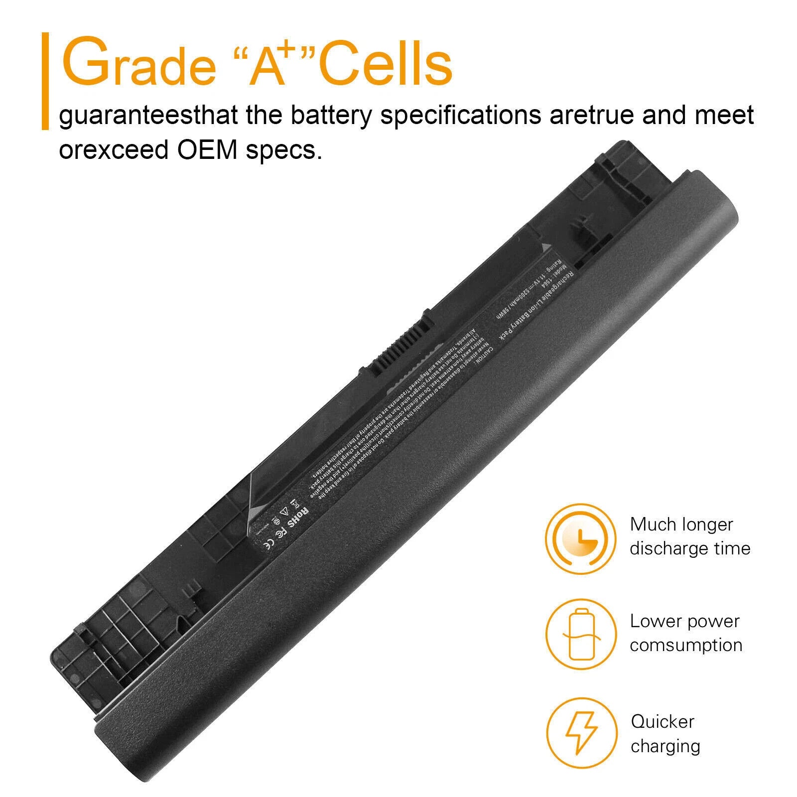 58Wh Battery For Dell Inspiron 1464 1564 1764 312-1021 FH4HR NKDWV JKVC5