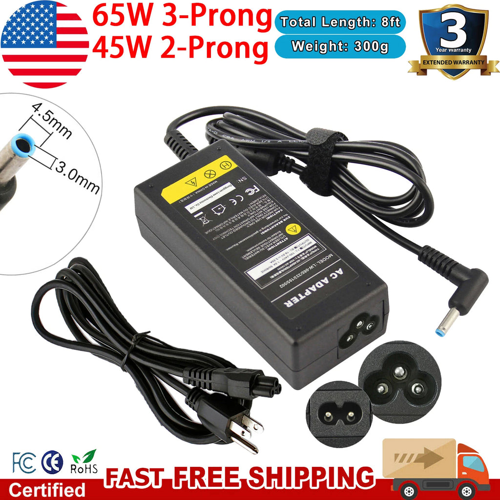 AC Power Adapter Charger For HP 15-DW0083WM 15.6'' Laptop Model: 1A493UA#ABA