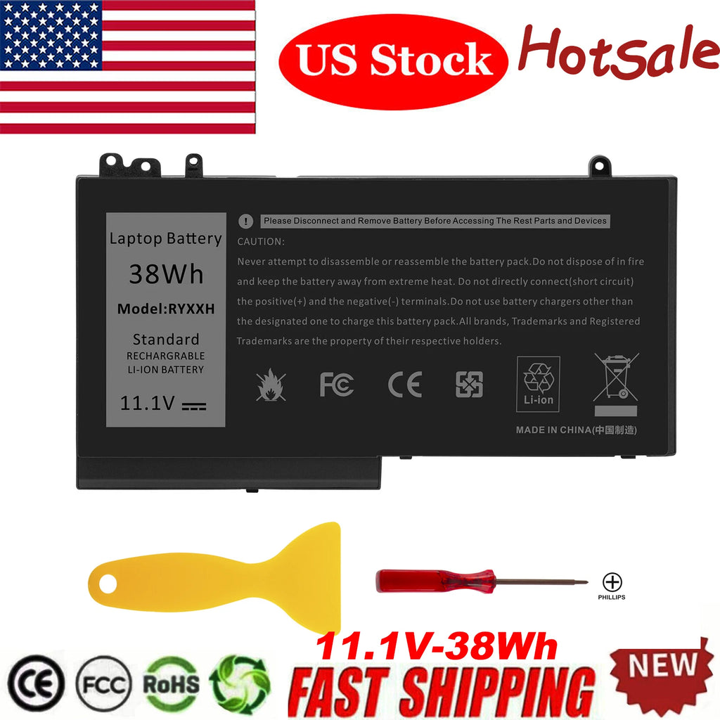 RYXXH Battery for DELL Latitude 3150,3160 E5250/5250 E5450/5450 E5550/5550 38Wh