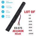 ?LOT 100X AS16A5K Battery For Acer Aspire E15 E5-475 E5-575 5-575G E5-575G-53VG