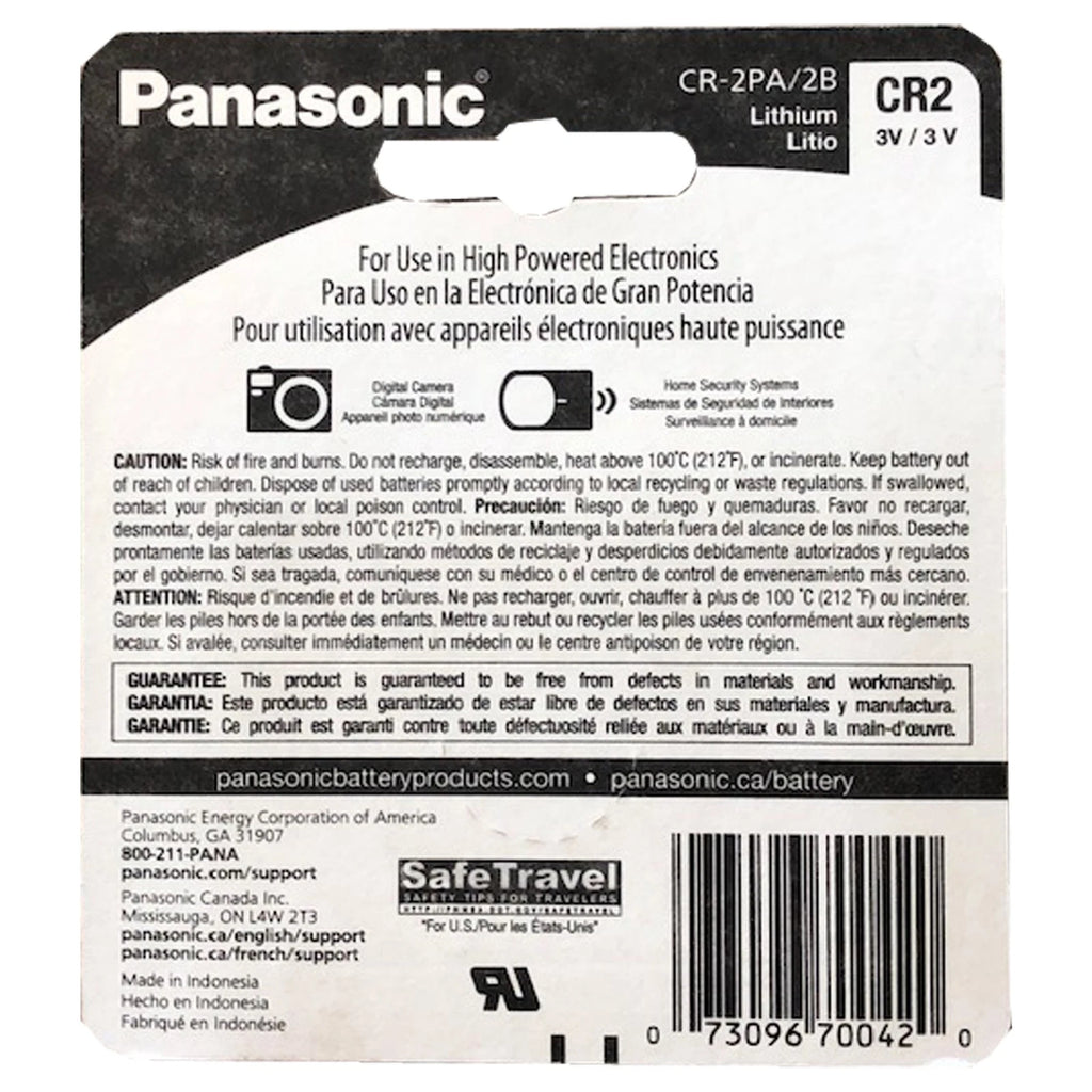 4x 2pk Panasonic 3V CR-2 Photo Battery PRCR2-1 PRCR2-2 RLCR2-1 RLCR2-L VCR2NP