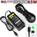 65W USB-C Type-C Laptop Charger Adapter for Lenovo Dell HP Acer ASUS MacBook Pro