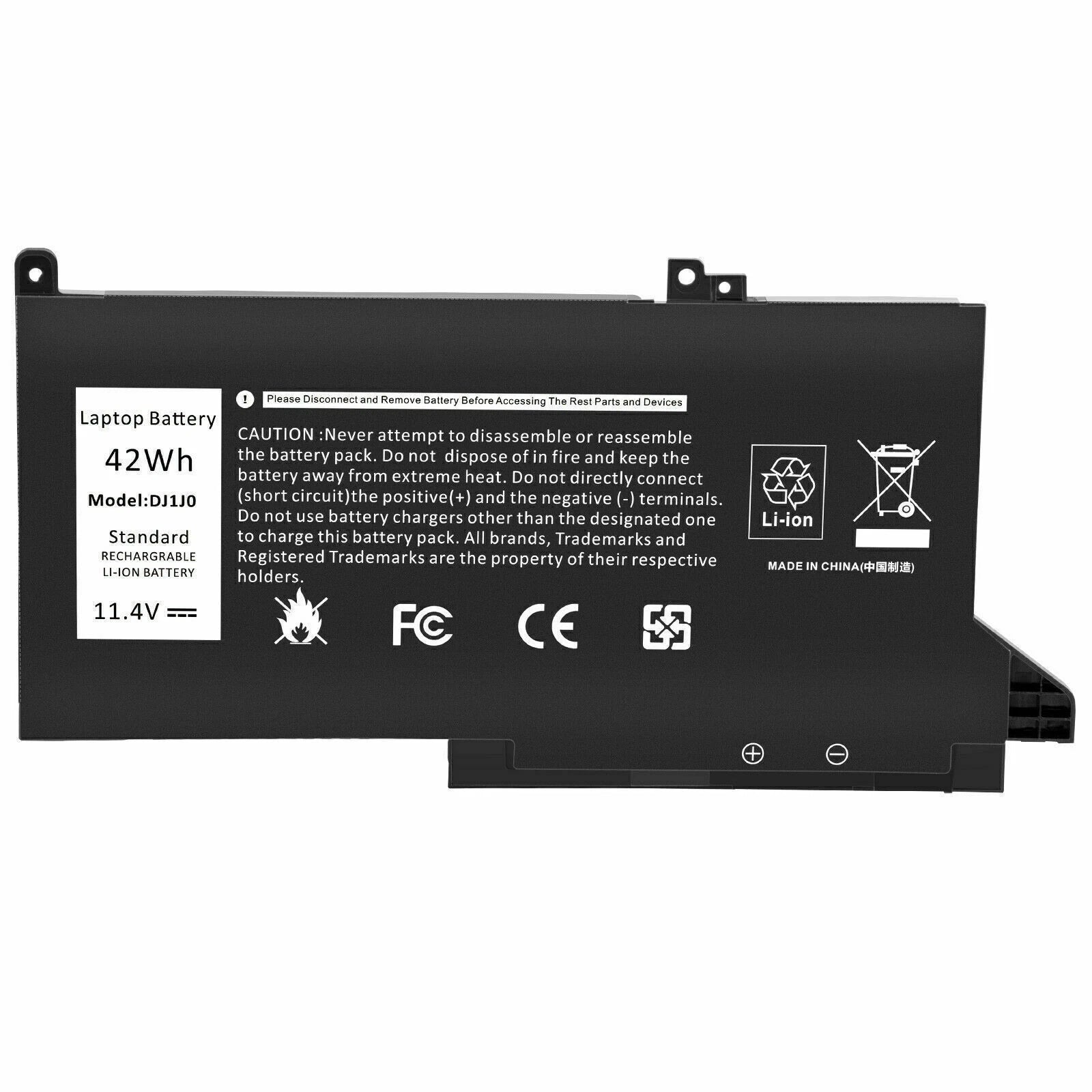 DJ1J0 Battery For Dell Latitude 12 7280 7290 13 7380 7390 14 7480 7490 ONFOH