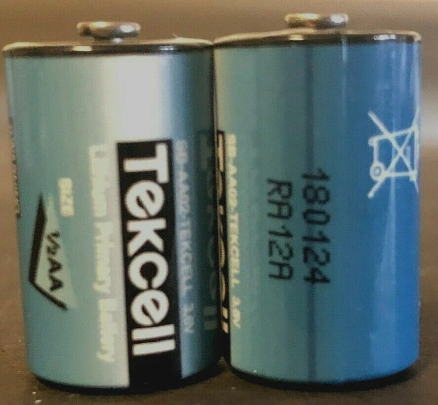 Brand New "2" Tekcell SB-AA02 3.6V 1/2AA Lithium Battery, 1200mAh, MFG: 10/2018