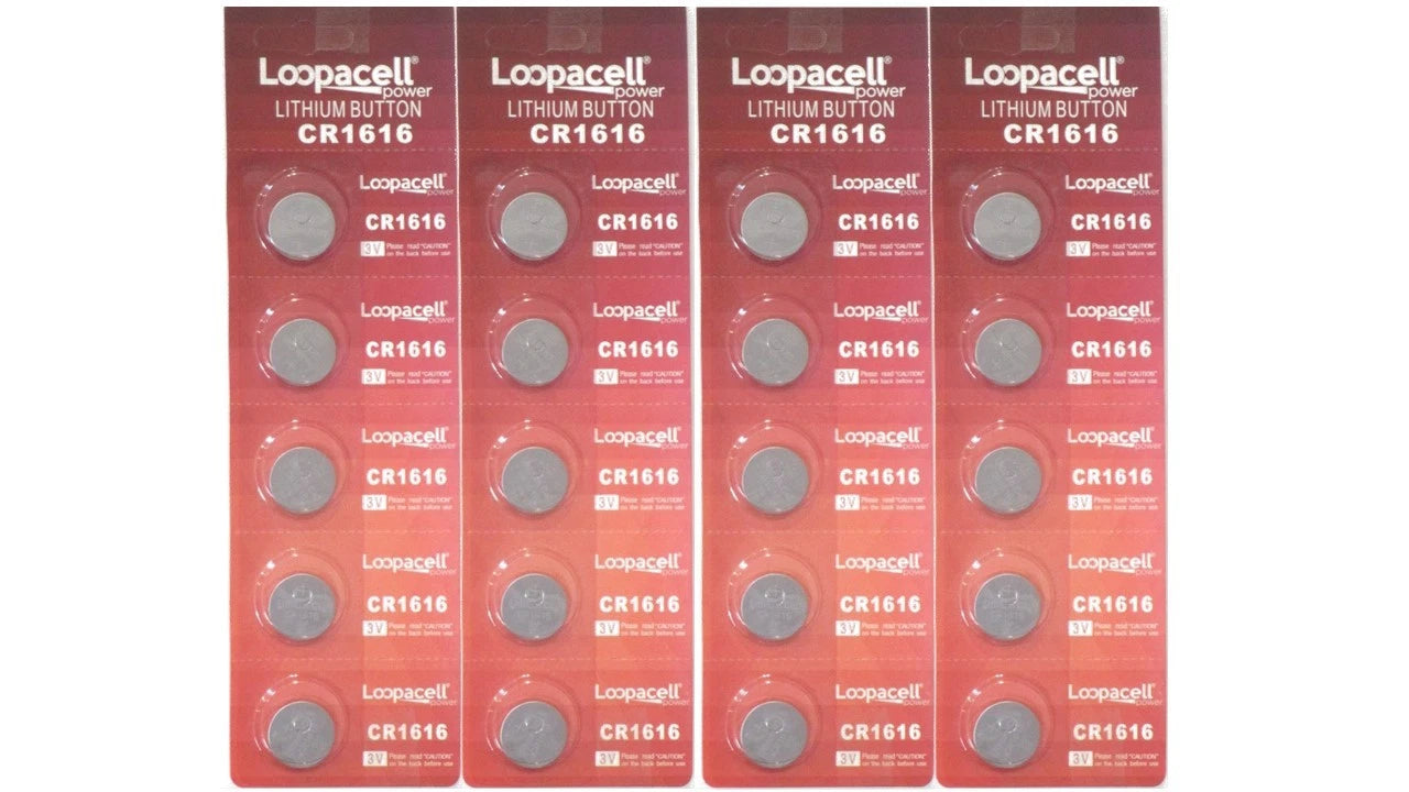 20 NEW CR1616 3V Lithium Coin Battery FRESHLY NEW! LOOPACELL BRAND!!