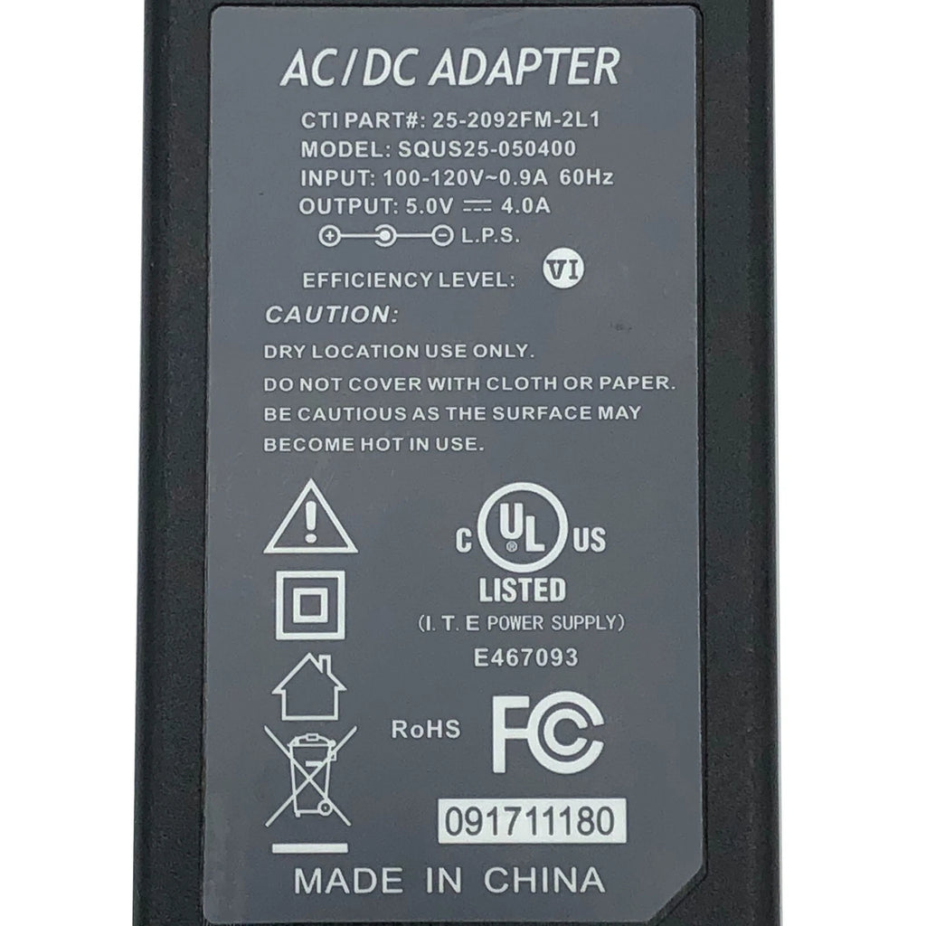 NEW Genuine I.T.E AC Power Adapter for Ktec KSAS0250500400D5 5V 4A