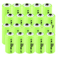 20x Exell 2/3AA NiMH 700mAh 1.2V Button top Rechargeable Battery