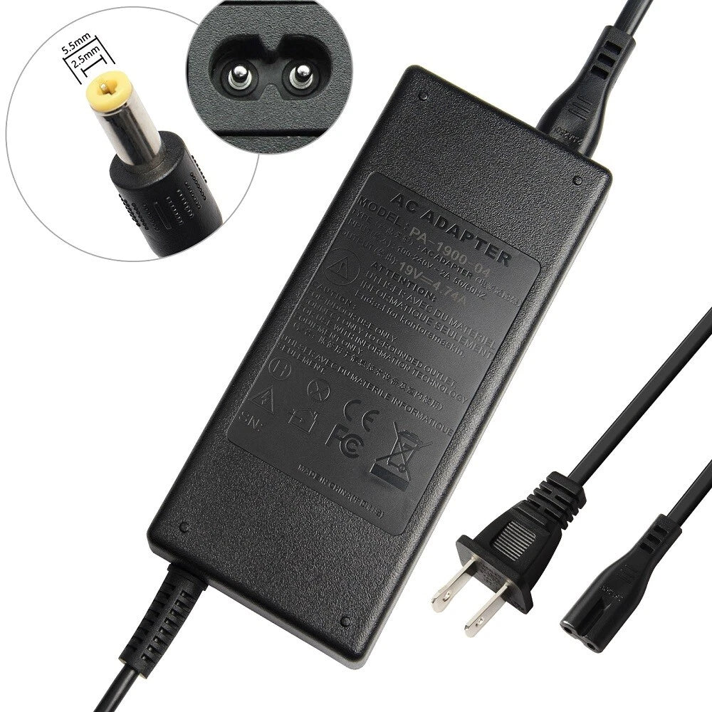 For Getac V110 B300 S400 F110 90W 4.74A Laptop Charger Power Cord AC-DC Adapter