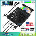 USB External CD RW DVD ROM Writer Burner Player Drive PC Laptop for Mac Windows