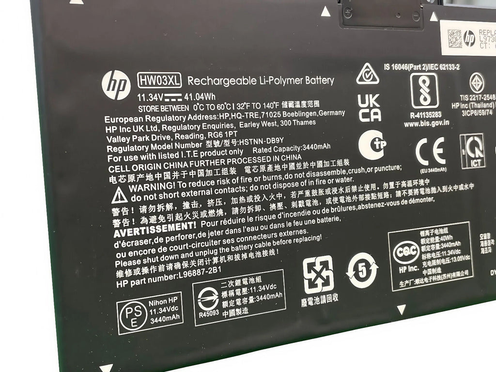 Genuine HW03XL Battery For HP Pavilion 17-cn0023dx 17-cn0053cl L96887-421 OEM