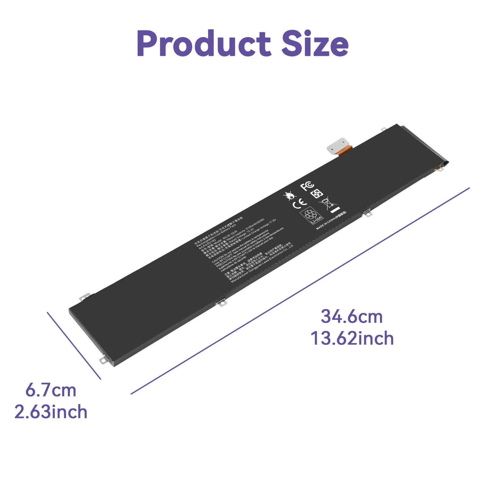 RC30-0248 Laptop Battery for Razer Blade 15 2018 RZ09-02385 RZ09-02386 80Wh