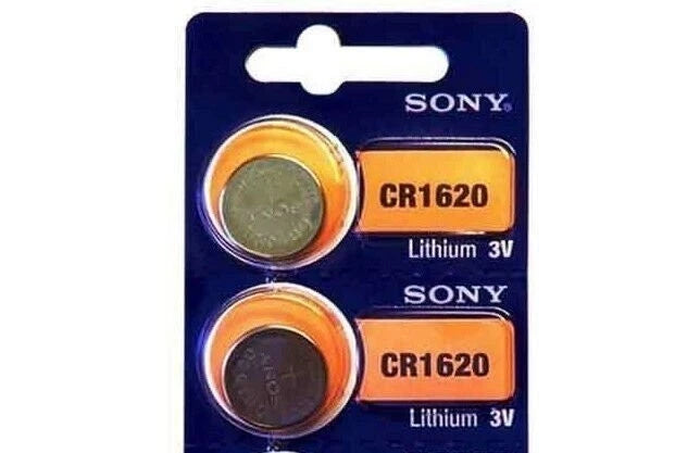 2 NEW SONY CR1620 3V Lithium Coin Battery Expire 2025 FRESHLY NEW - USA Seller