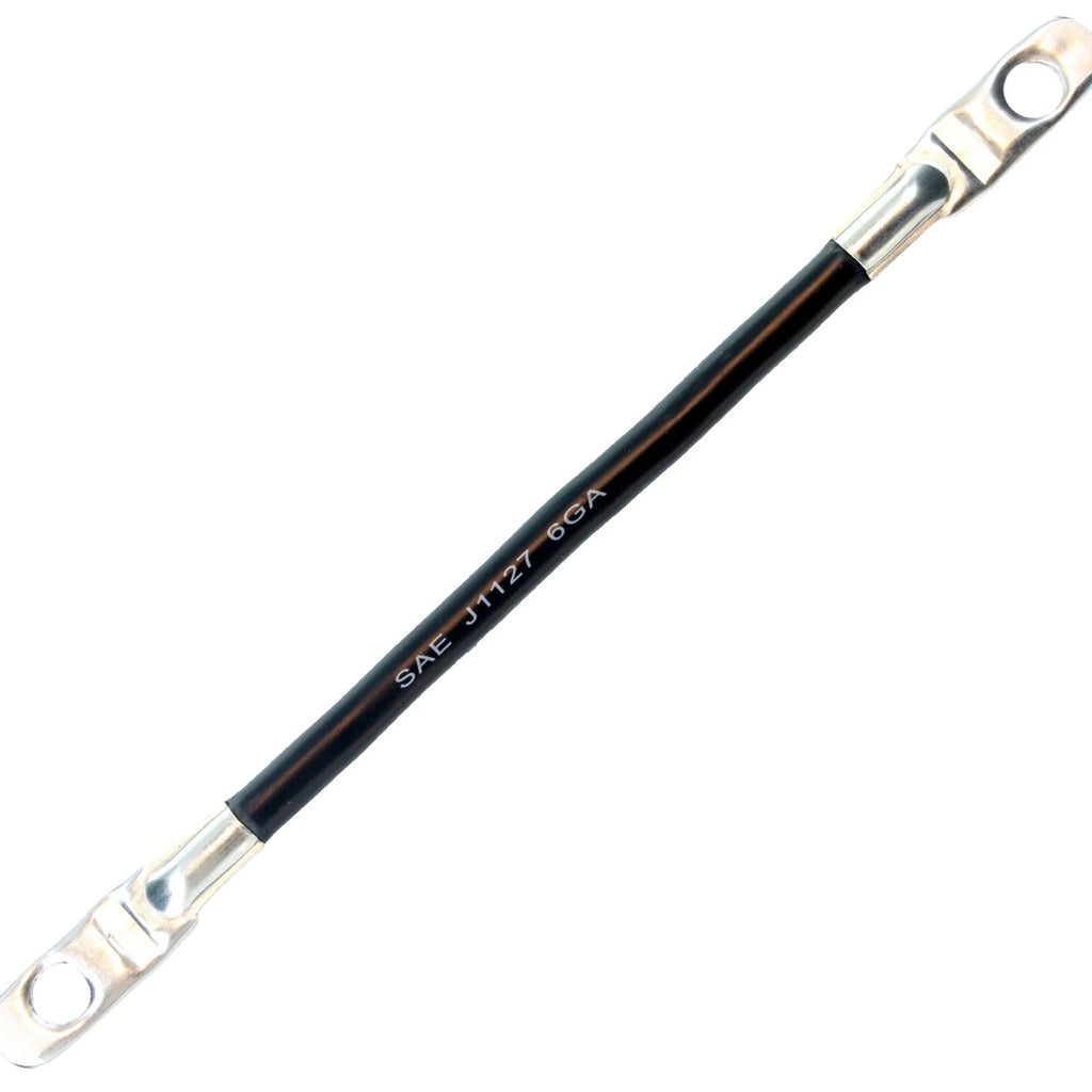 6 Gauge AWG 9" Golf Cart Battery Cable with 5/16" Lugs Zinc Plated