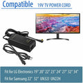 19V AC Adapter Charger for Samsung TV A4819-FDY UN32J400 LG TV Power Supply Cord