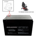 New SLA Battery for RBC4 RBC 4 RBC6 RBC 6 UB12120 12V 12AH D5775 BP1000 Scooter