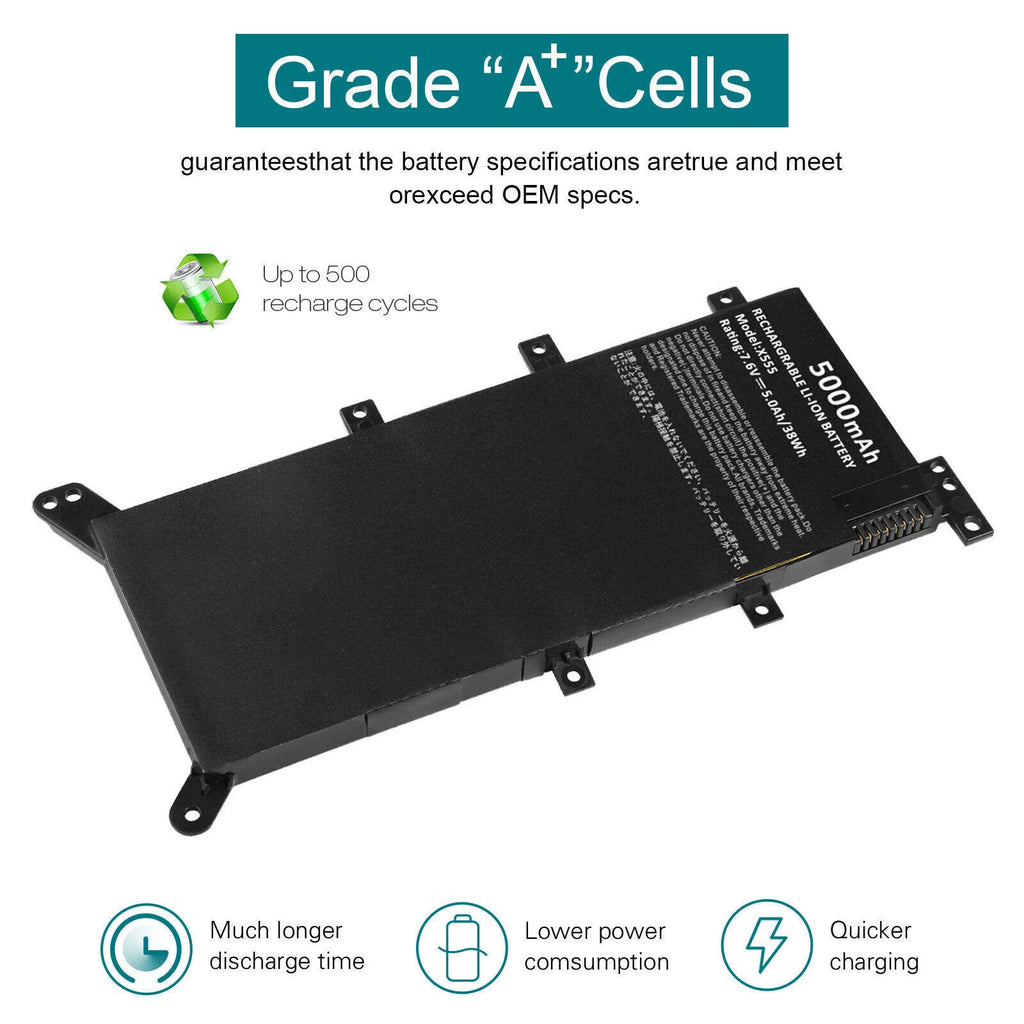 C21N1347 Battery For Asus X555 X555L X555LA X555LD F554L X555LB 2ICP4/63/134 NEW