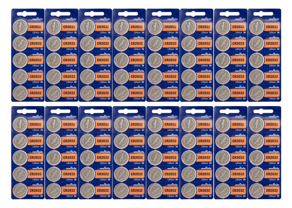 Murata CR2032 3V Lithium Coin Battery - 80 Pack