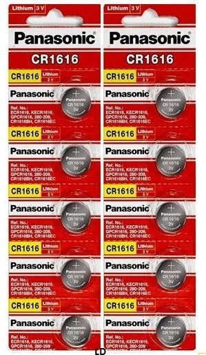CR 1616 PANASONIC LITHIUM BATTERIES (10 piece) 3V Watch New Authorized US Seller