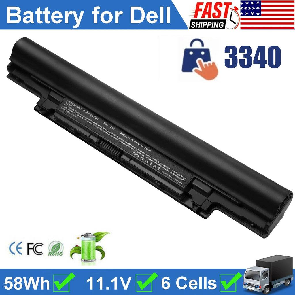 ?Laptop Battery For Dell Latitude 3340 3350 YFDF9 HGJW8 451-BBJB 451-BBIZ 58Wh