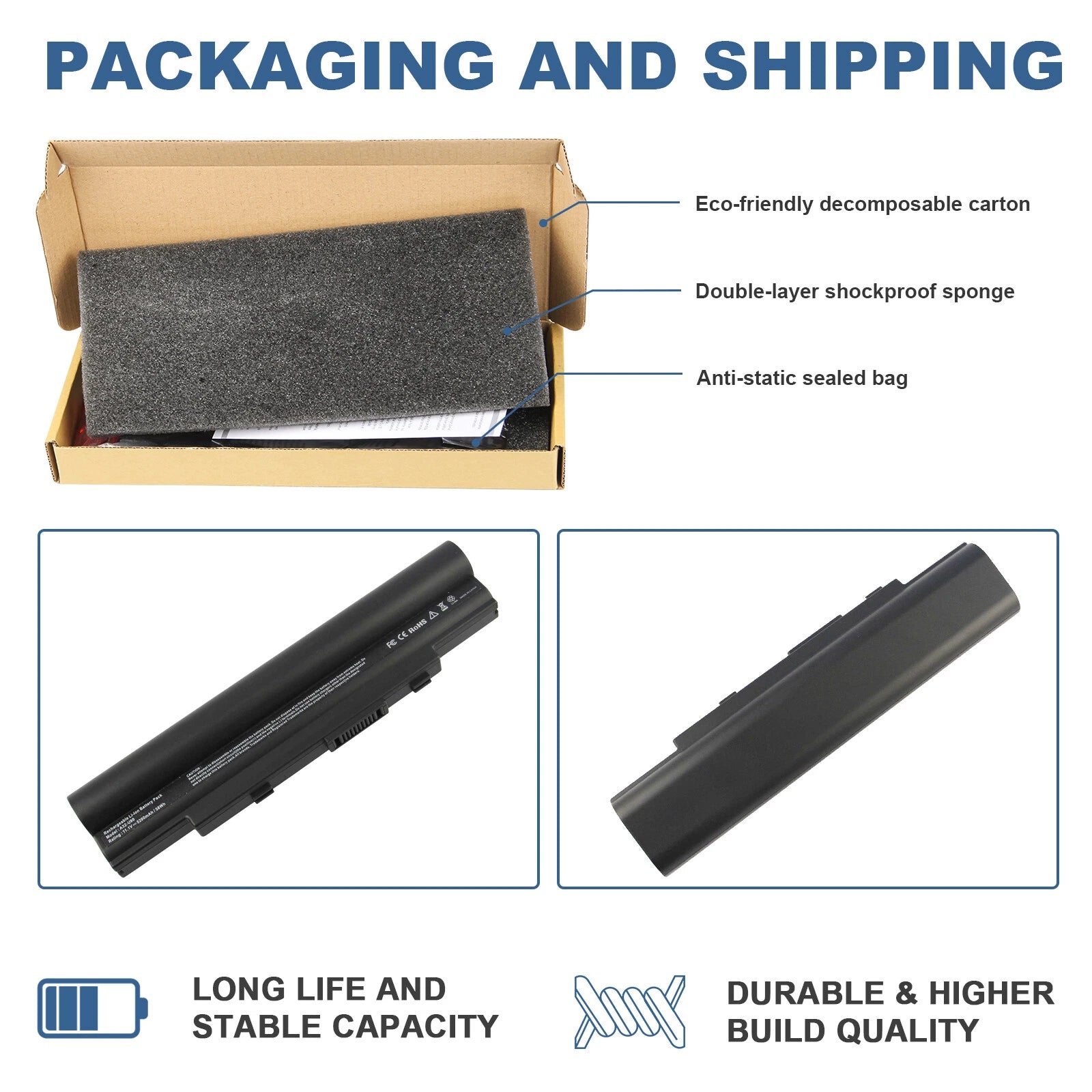 A32-U80 Battery for Asus U20 U20A U30 U50 U50A U80 U80A U80V U81 07G016971875