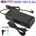 19V 6.32 120W AC Power Supply Adapter Charger For ASUS ROG MSI Laptop 5.5x2.5mm
