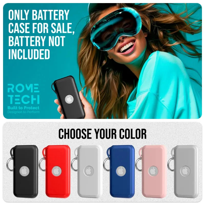 Battery Case Bank Silicone Storage Protection Case for Apple Vision Pro H8P G5C5