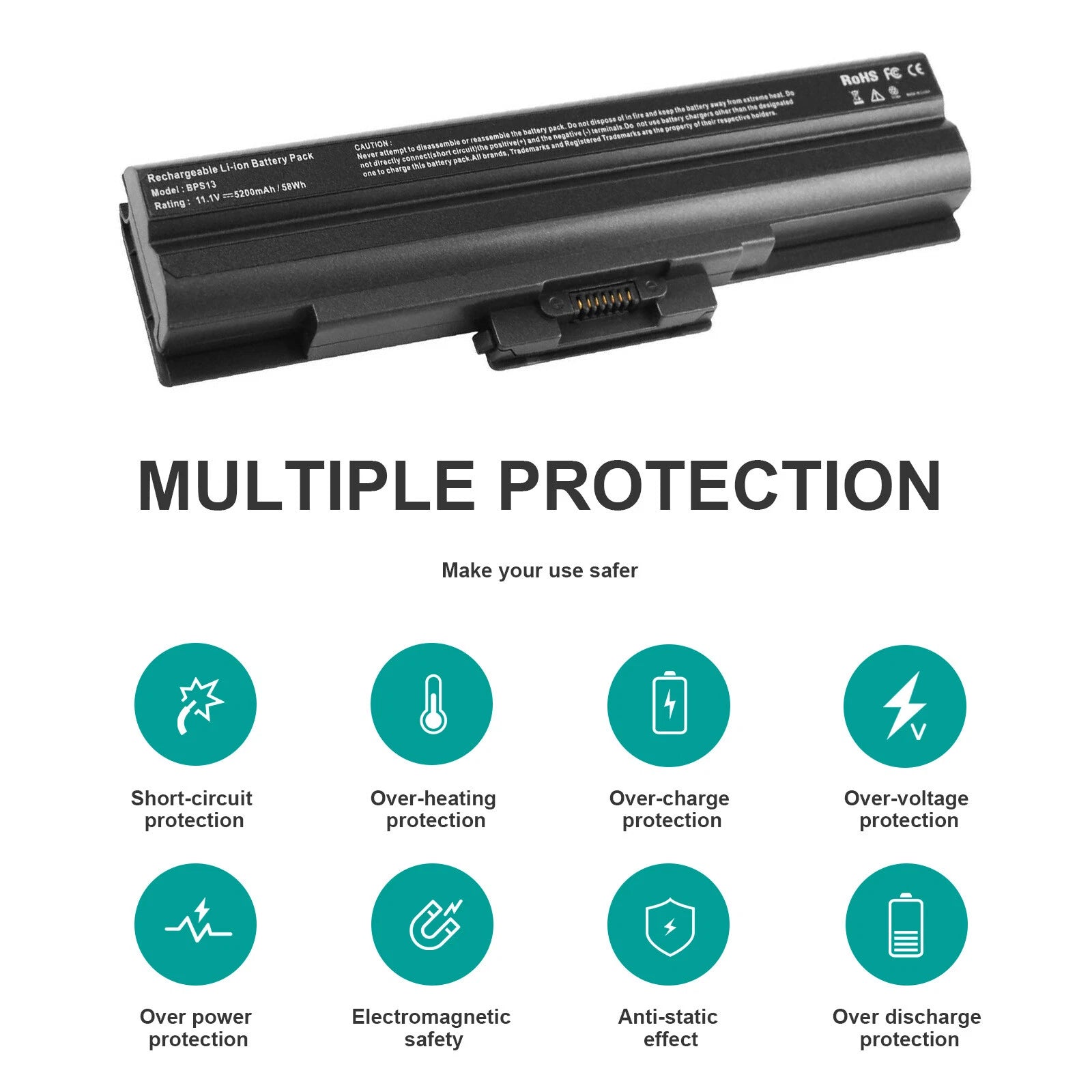 New VGP-BPS13S Battery for Sony VGP-BPS13/S VGP-BPS13A/S VGP-BPS13 VGP-BPS13B/S
