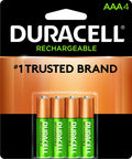 4 Duracell Pre-Charged Rechargeable AAA Batteries