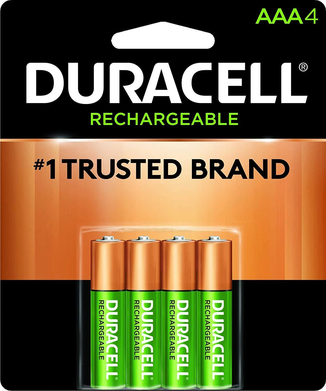 4 Duracell Pre-Charged Rechargeable AAA Batteries