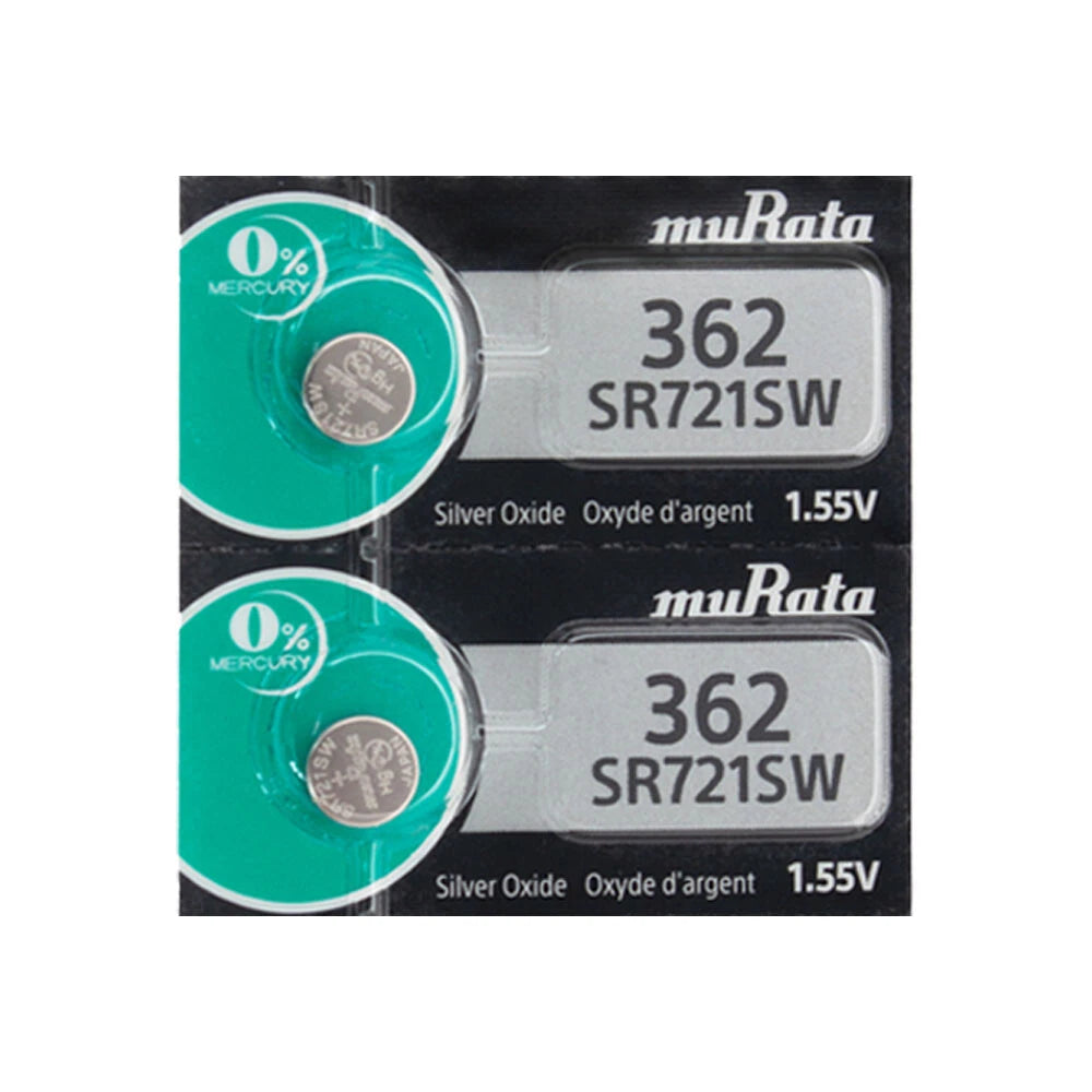 362 Murata Replaces Sony Mercury Free Silver Oxide Watch Battery x 5