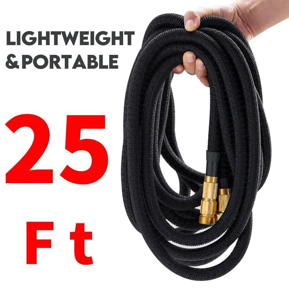 5 Times Stronger Deluxe Expandable Flexible Garden Hose Water Hose 75 100 125FT
