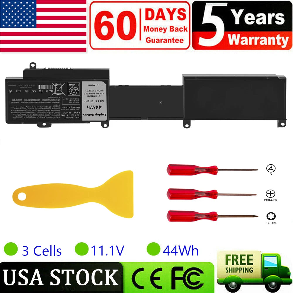 2NJNF 8JVDG Battery for Dell Inspiron 14z-5423 15z-5523 2NJNF TPMCF 11.1V 44Wh