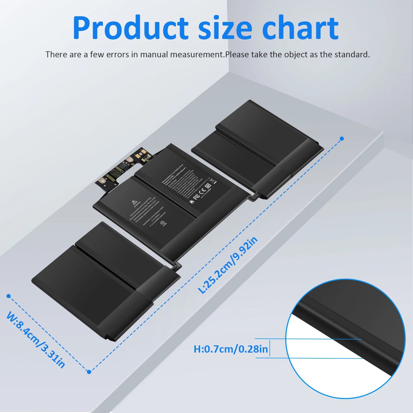 A1964 Battery for Apple Macbook Pro 13 inch A1989 Mid 2018 2019 A2251 2020
