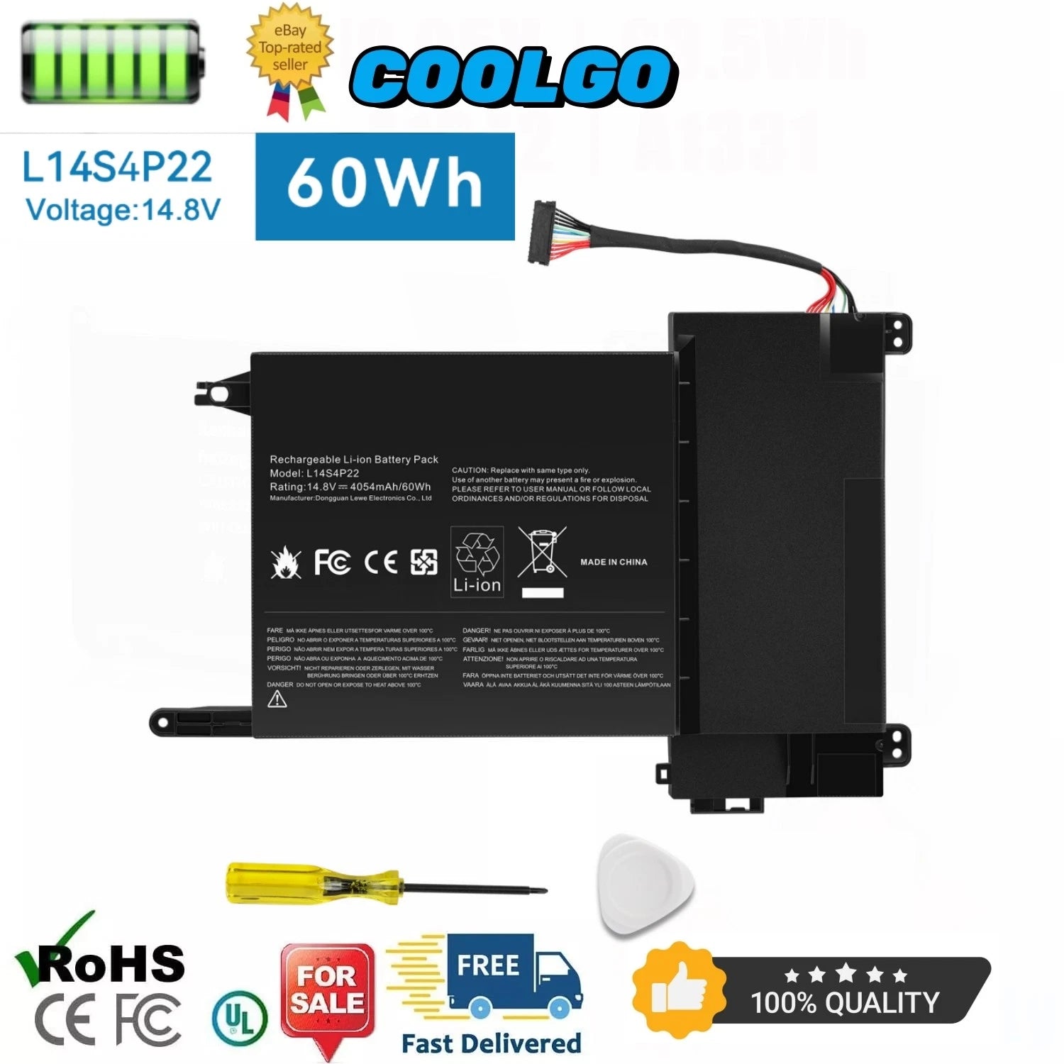 L14M4P23 L14S4P22 L14L4P23 Battery for Lenovo IdeaPad Y700-15ISK Y700-17ISK Y700