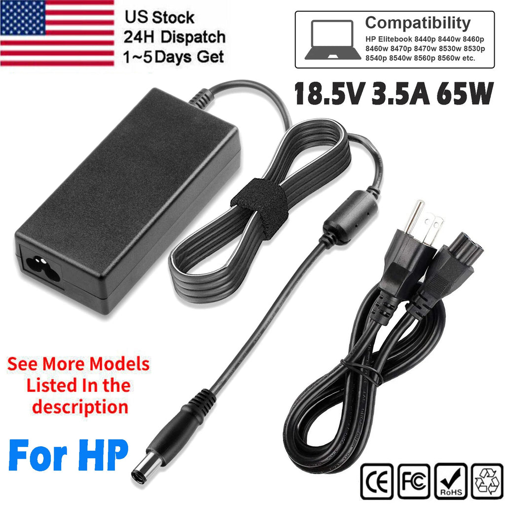 65W AC Adapter For HP Pavilion DV4 DV5 DV6 DV7 G4 G5 G6 G7 Series Laptop Charger